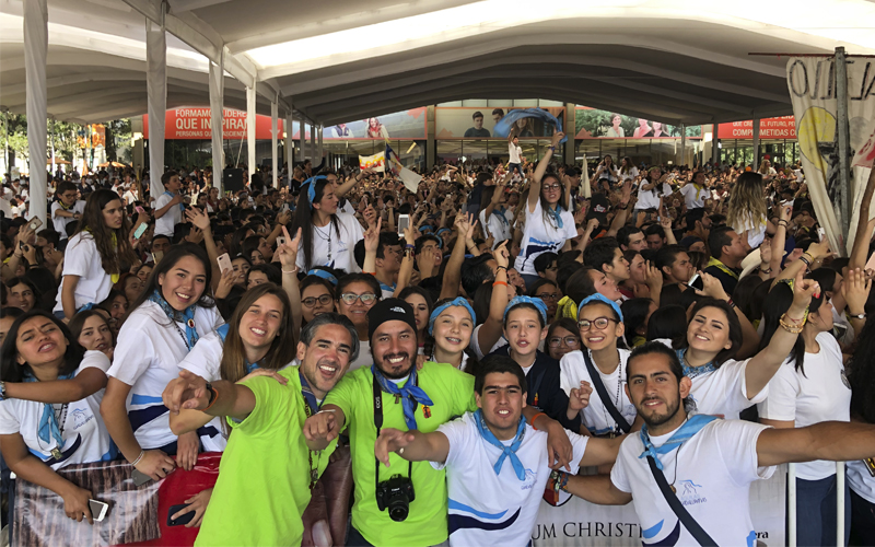 jóvenes de águilas guadalupanas en misiones de semana santa